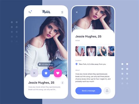 dating app profile page